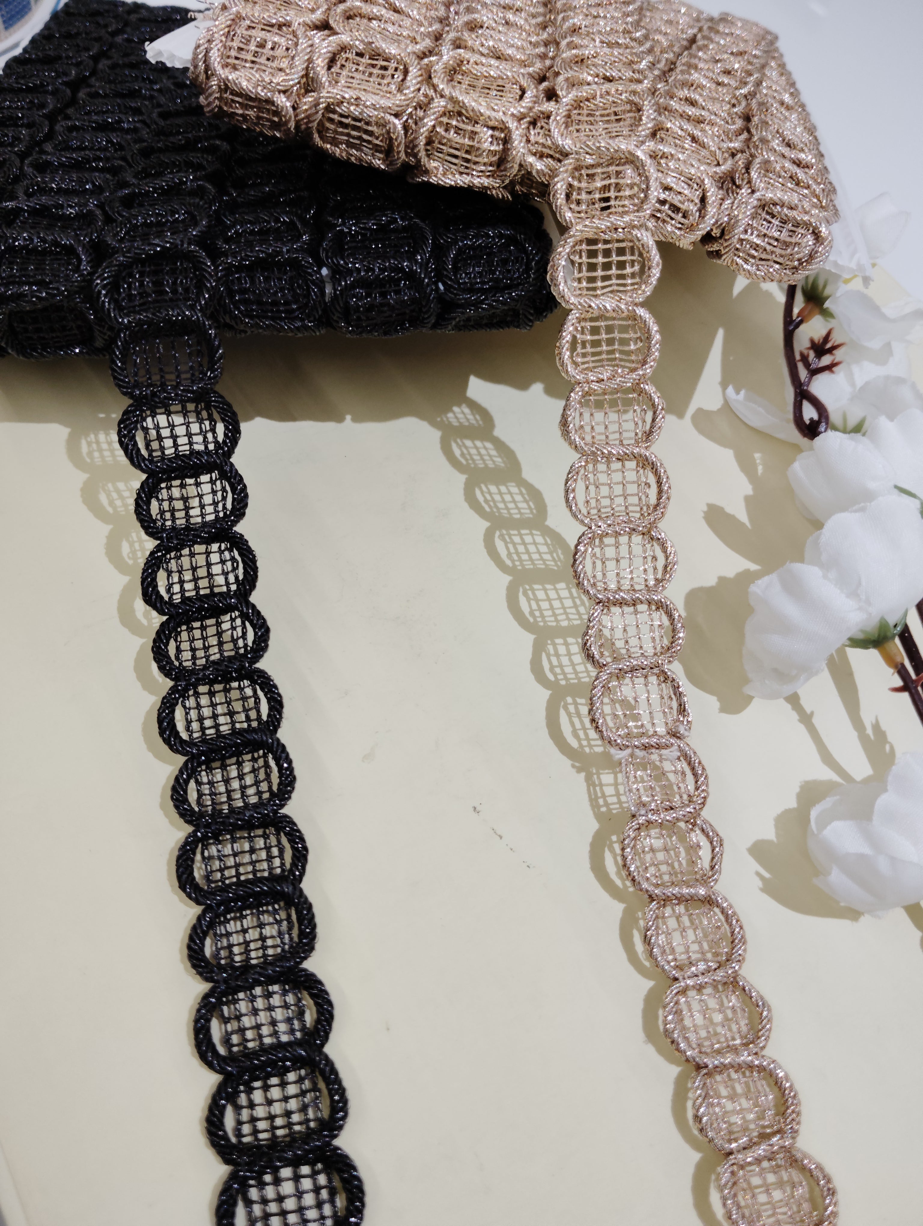 Metallic Woven Loop Trim