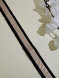 Metallic and Textured Stripe Border Trim