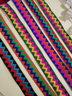 Multicolor Gota Patti Zig-Zag Border