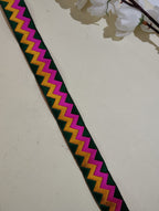 Multicolor Gota Patti Zig-Zag Border