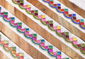 Multicolor Geometric Embroidered Trim – Festive Collection