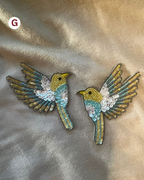 Beaded and sequined patch