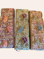 Floral Embroidered Net Lace Trim