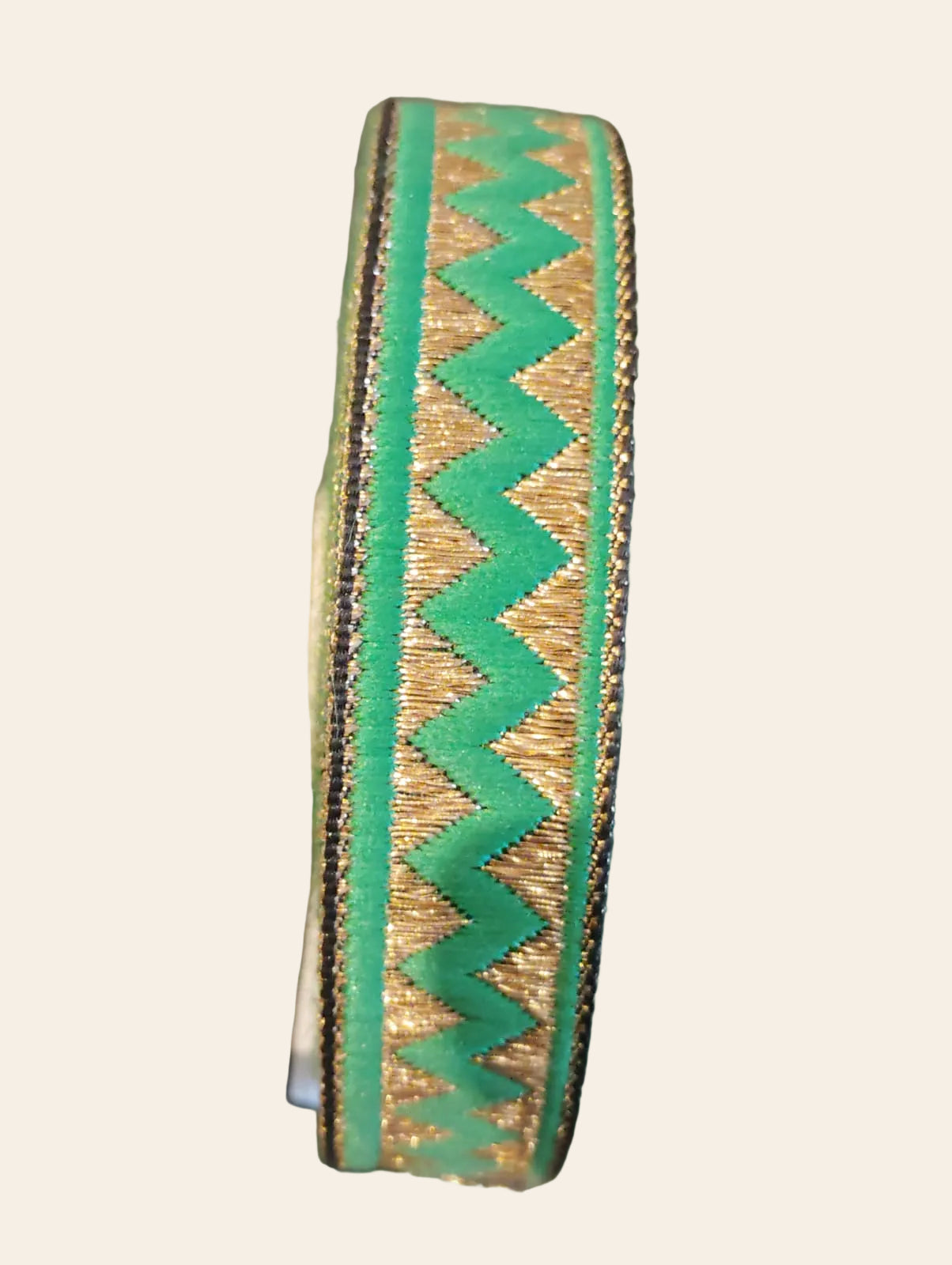 Golden Zig-Zag Trim Lace