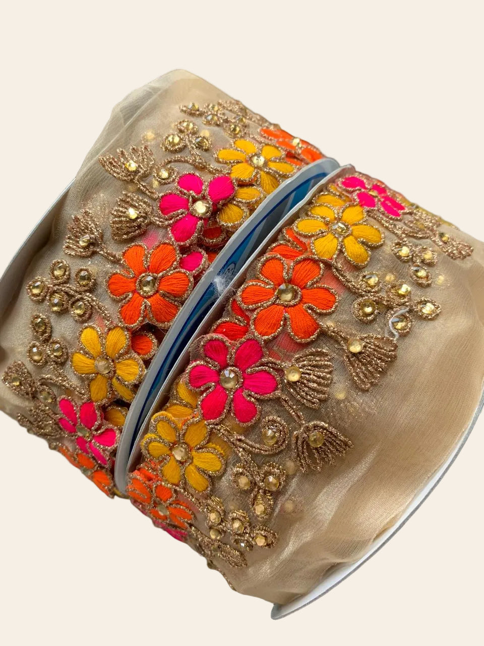 Embroidered Floral Zardozi Trim