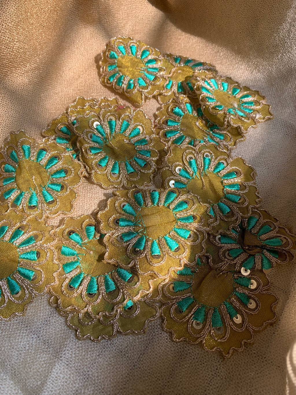 Olive Green Flower patch