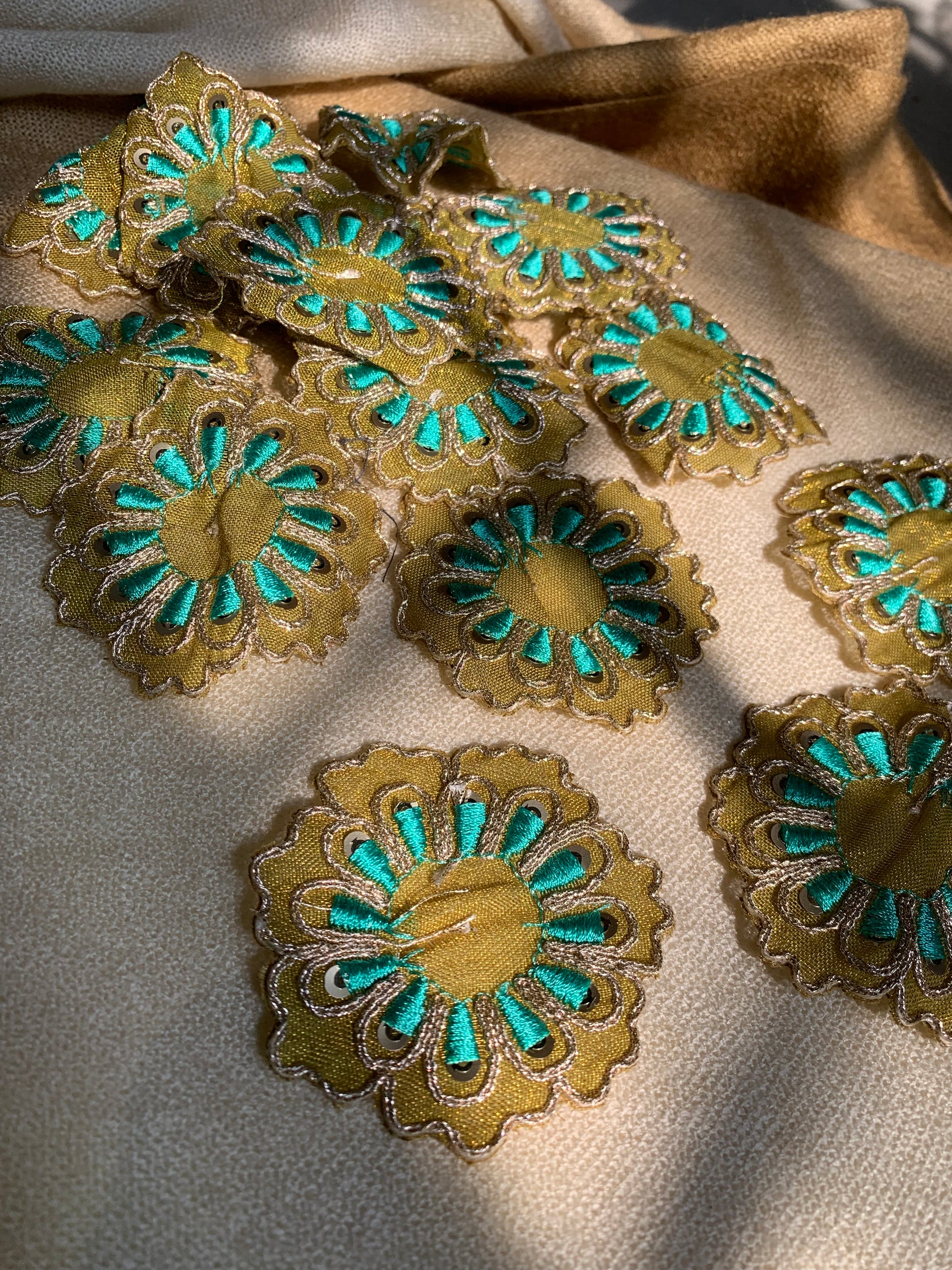 Olive Green Flower patch