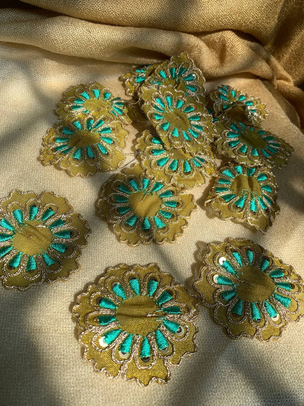 Olive Green Flower patch