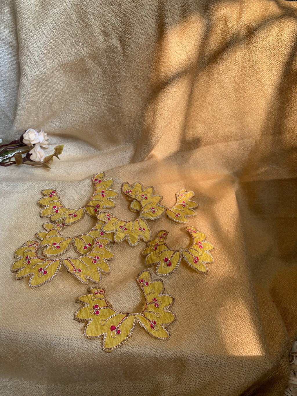 Golden Yellow Neckline Patch