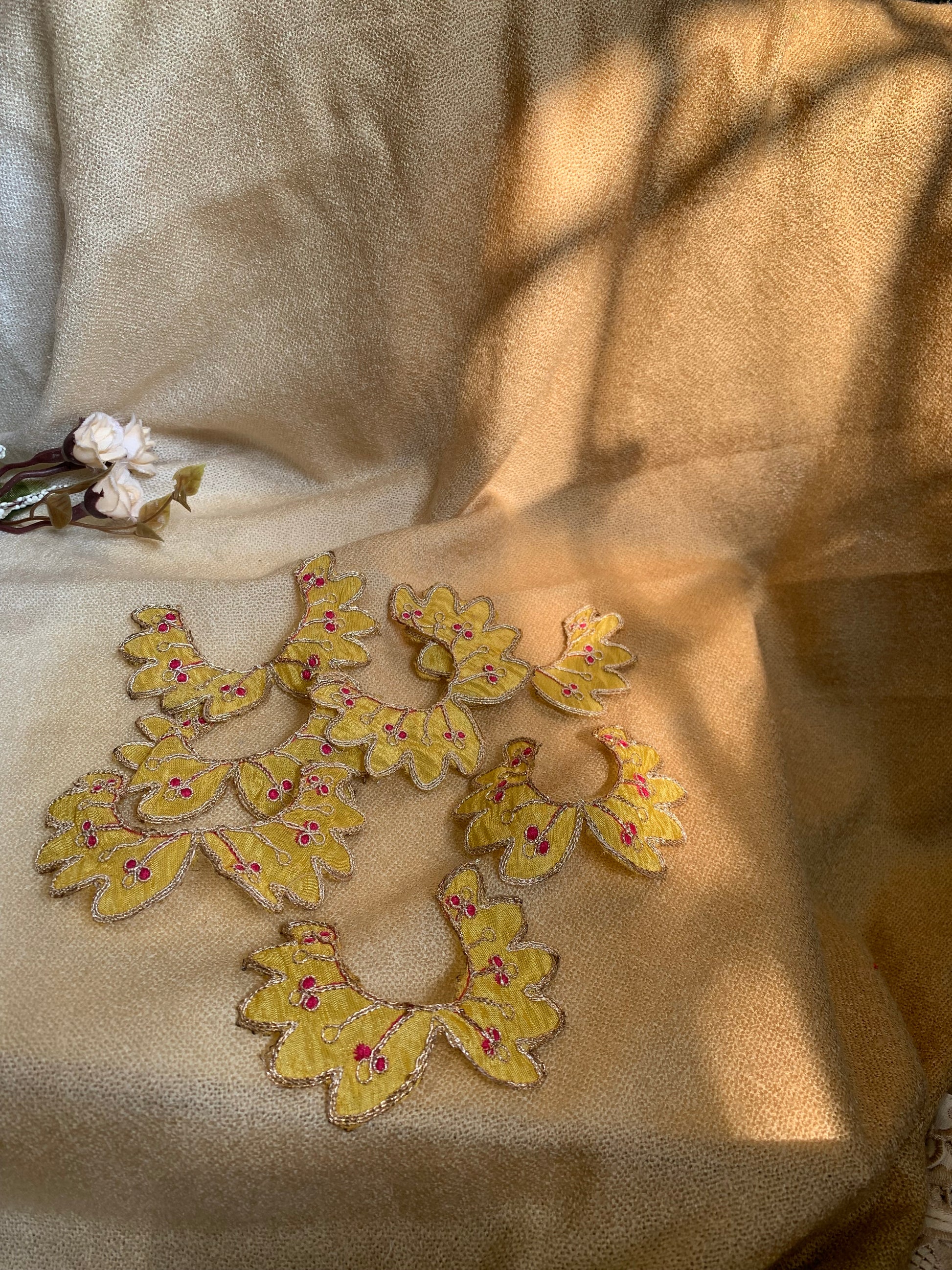 Golden Yellow Neckline Patch