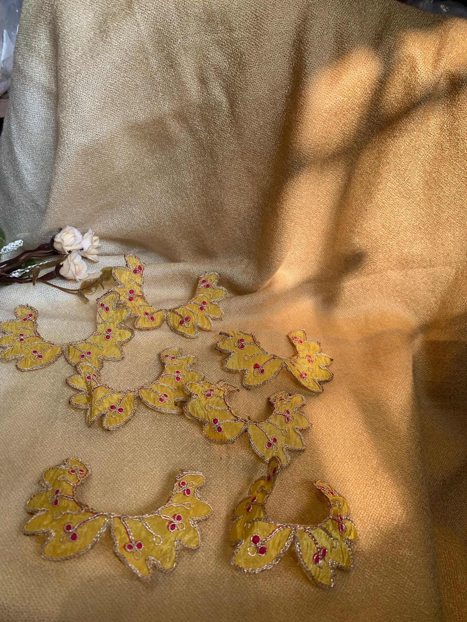 Golden Yellow Neckline Patch