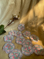 Multicolored Beaded Flower Patch
