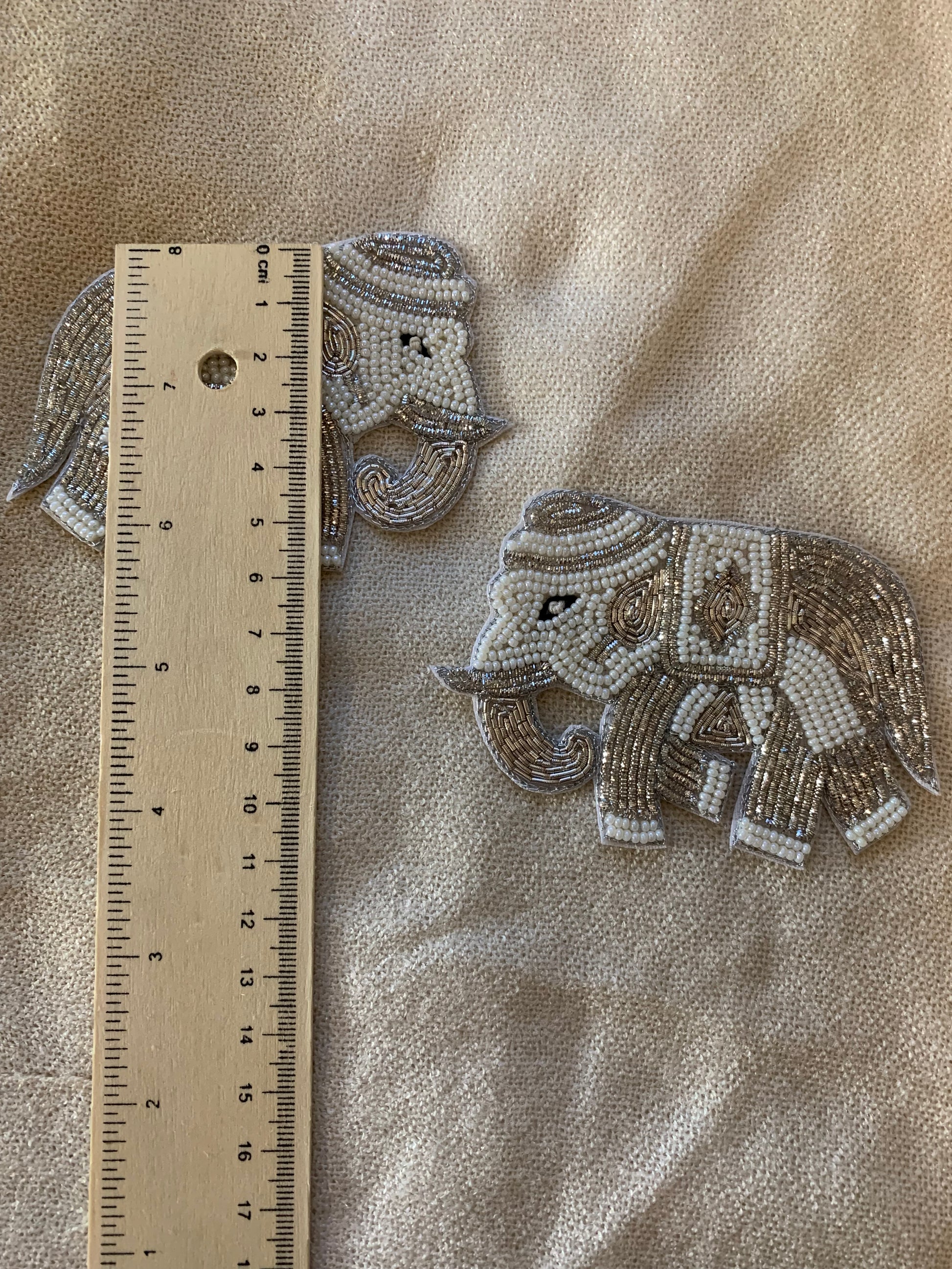 Beaded Elephant Patch