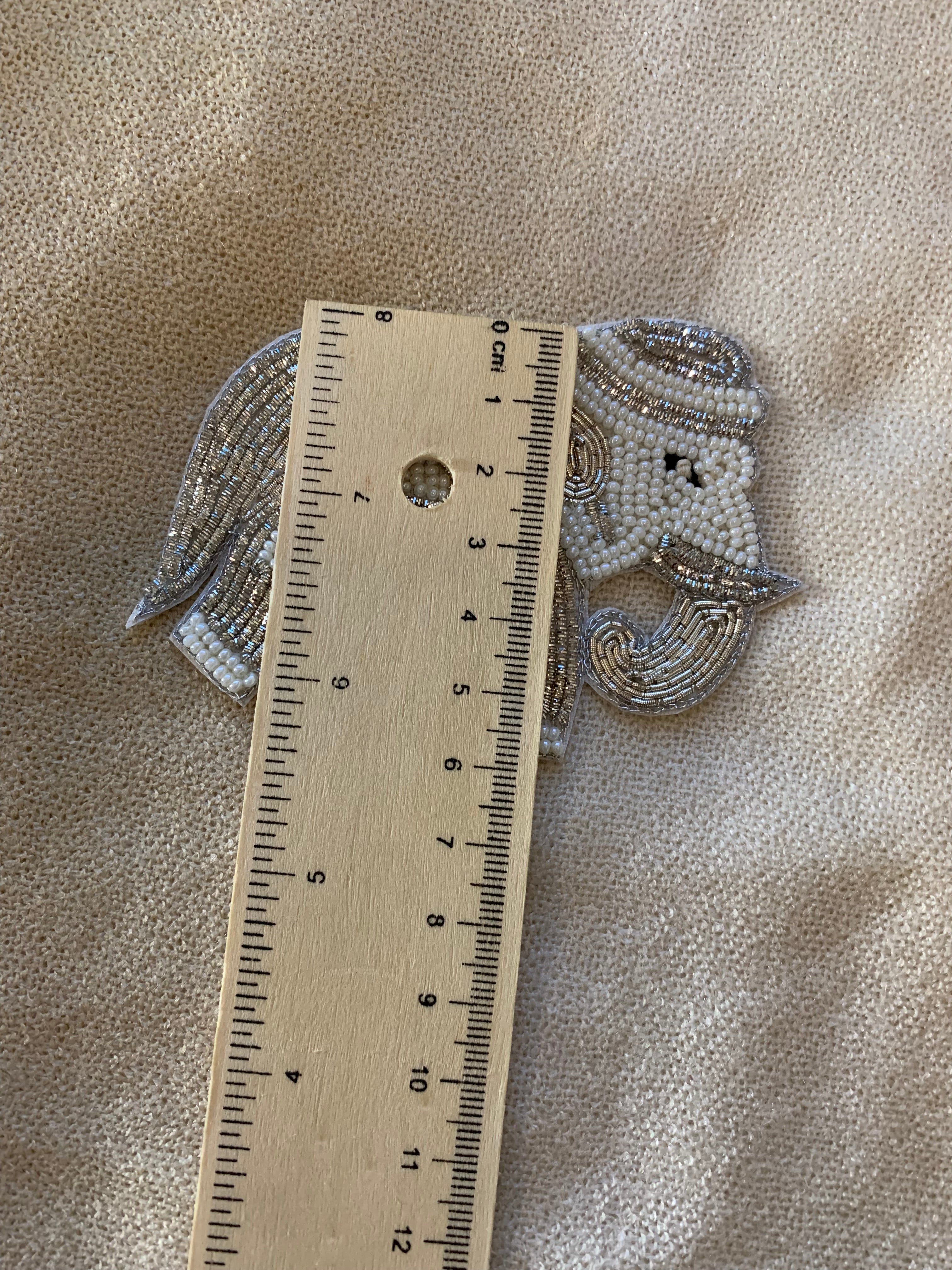 Beaded Elephant Patch