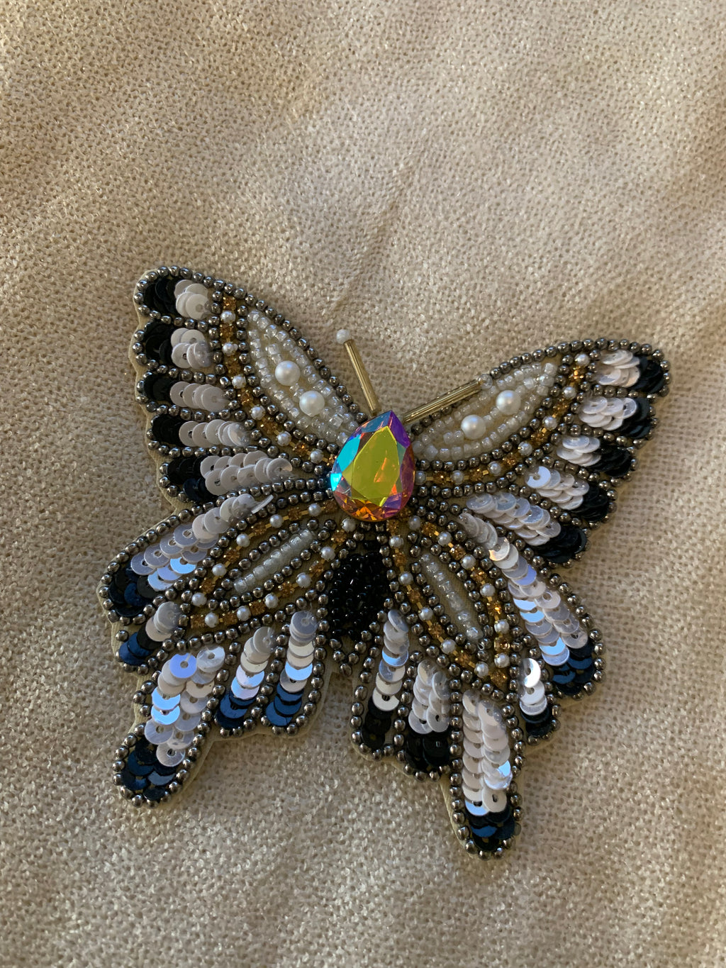 Beaded Butterfly Patch
