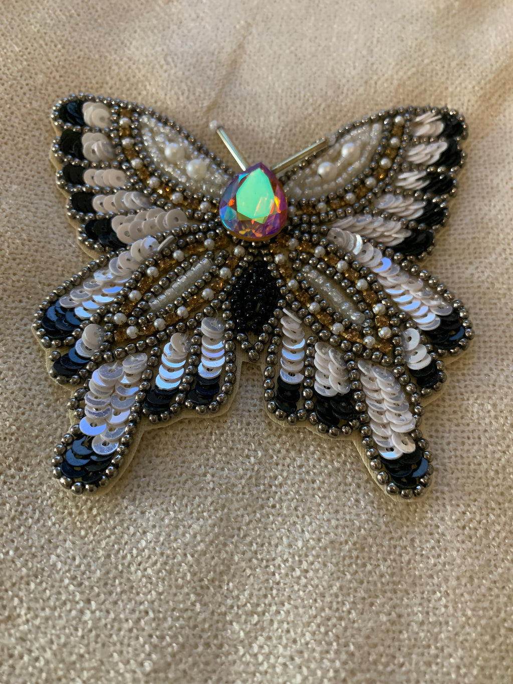 Beaded Butterfly Patch