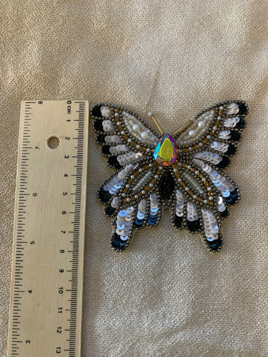 Beaded Butterfly Patch