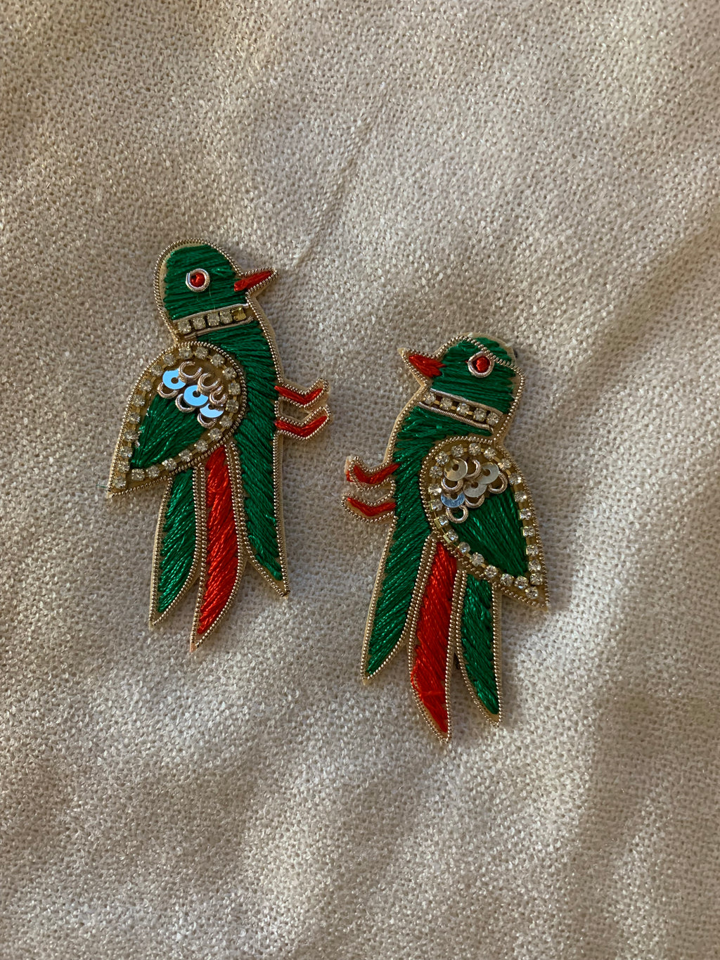 Embroidery Bird Patches