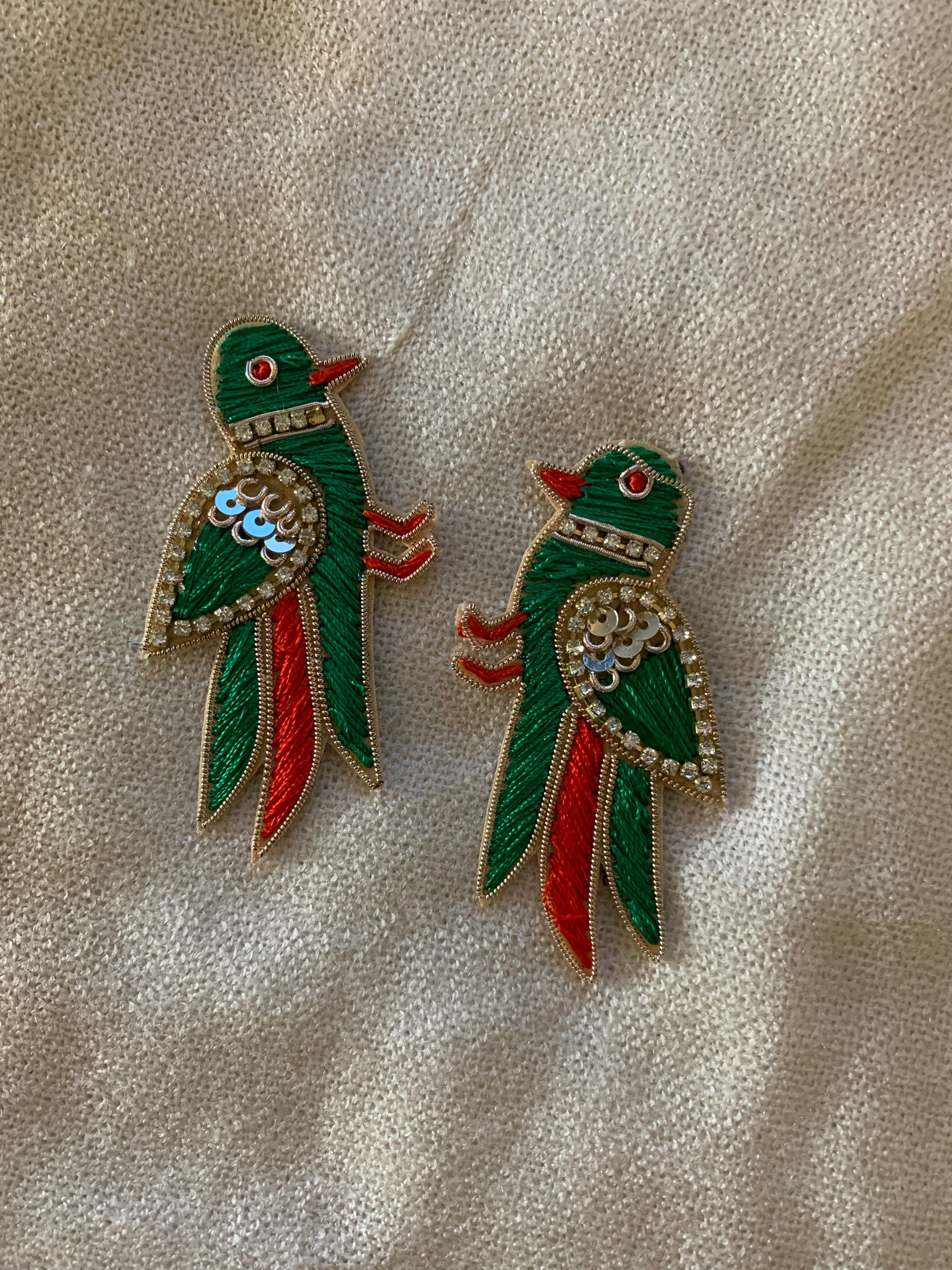 Embroidery Bird Patches