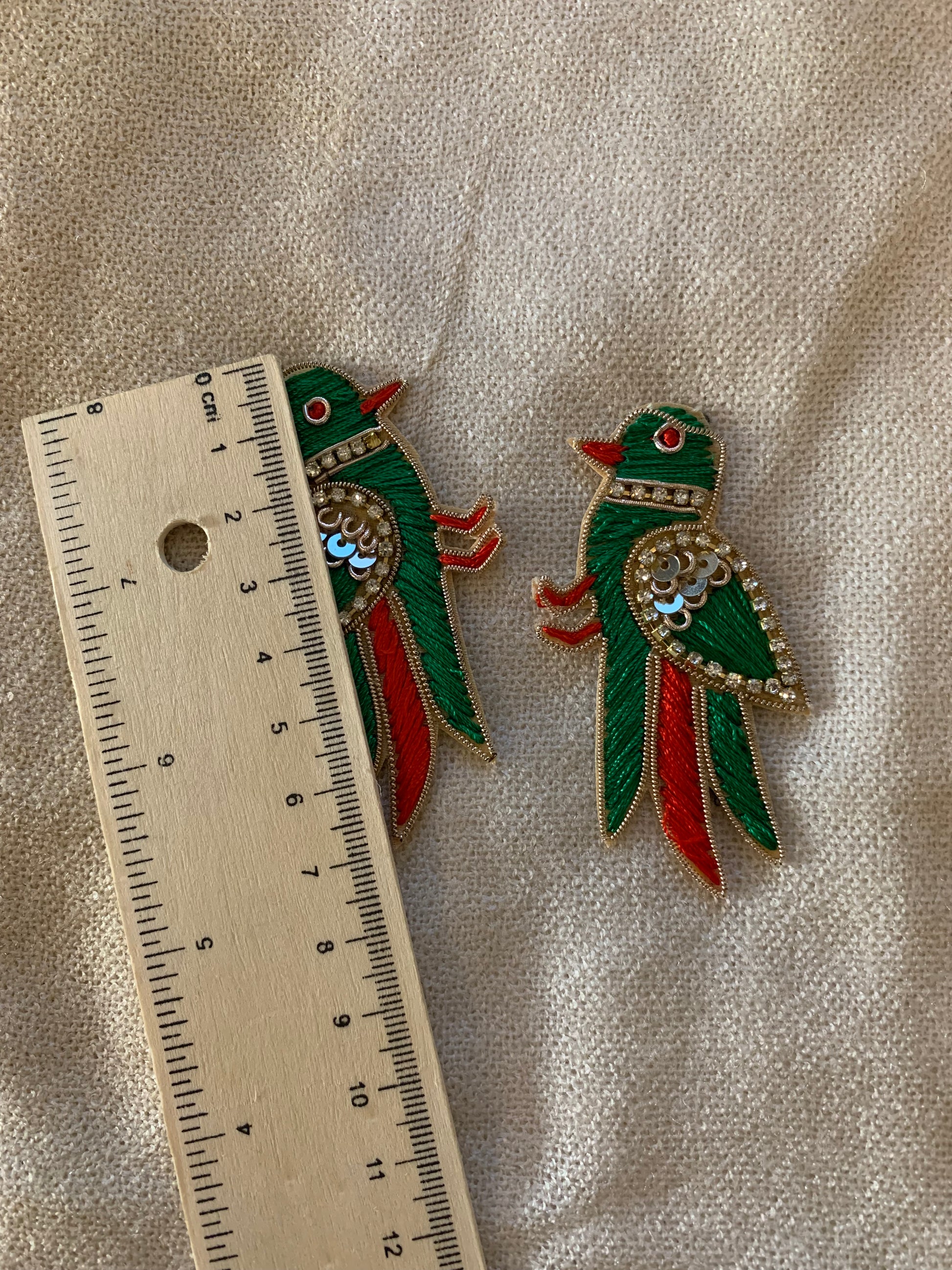 Embroidery Bird Patches