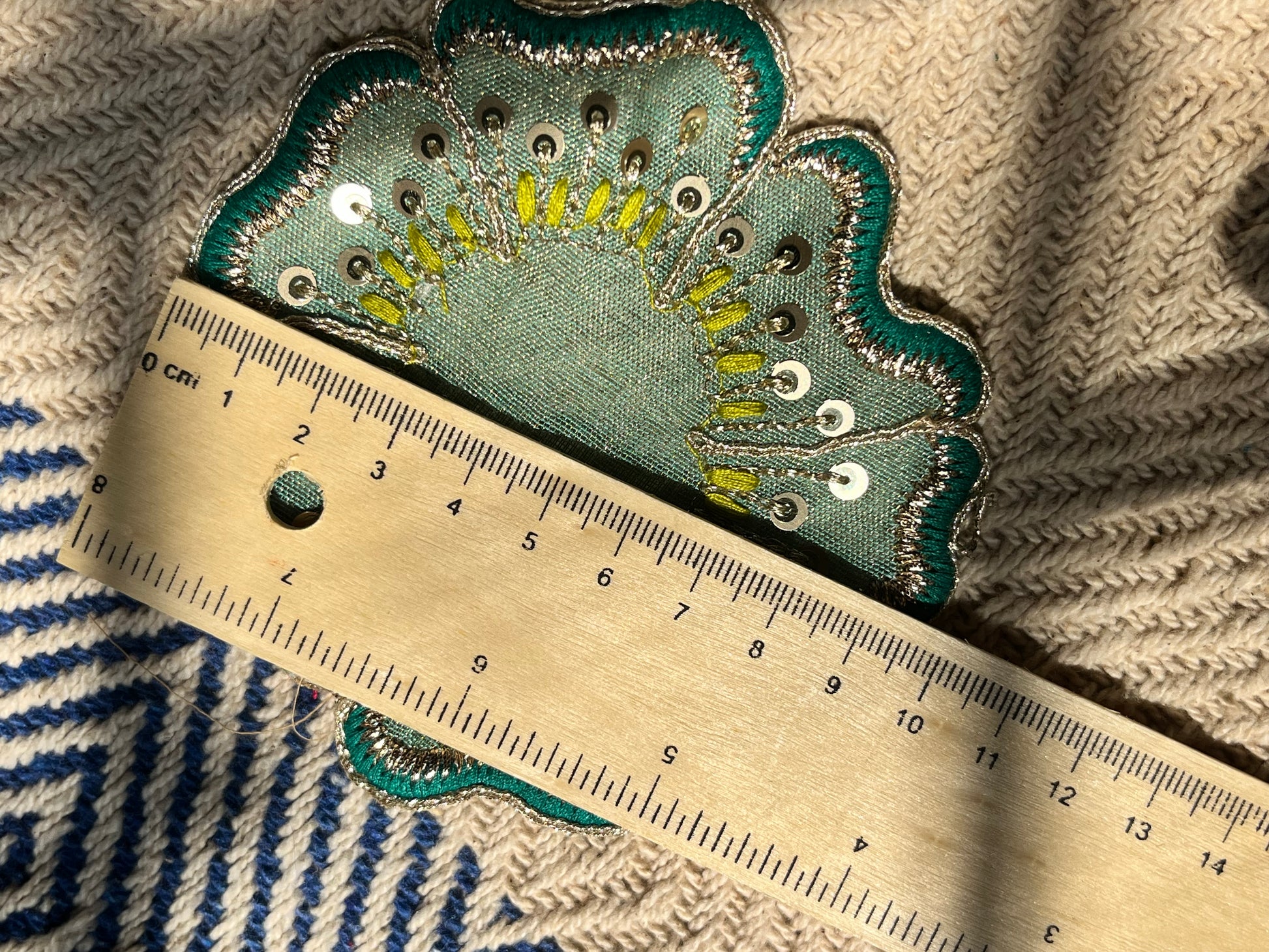 Beaded Gota Work patch