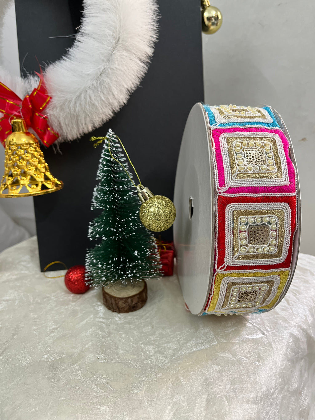 Multicolor Square Lace