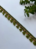 Royal Tassel & Pearl Embellished Lace Trim