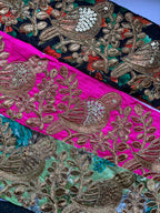 Hand-Embroidered Zardozi Bird & Floral Border Lace