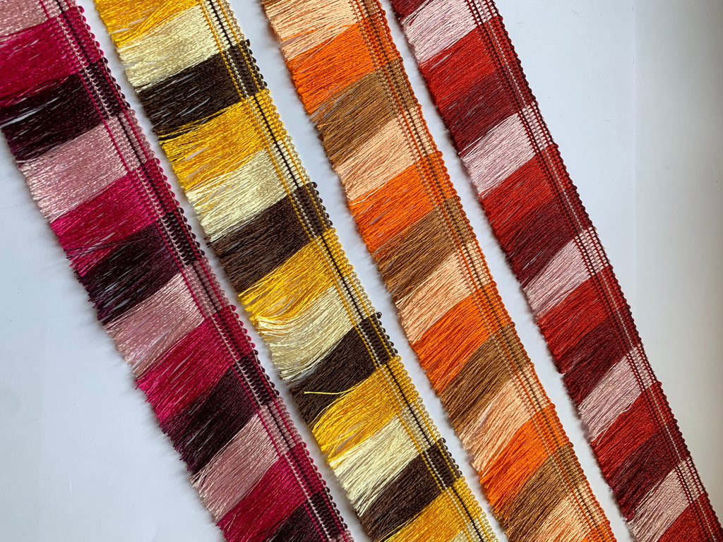 Multi-Color Ombre Tassel Fringe Lace Trim