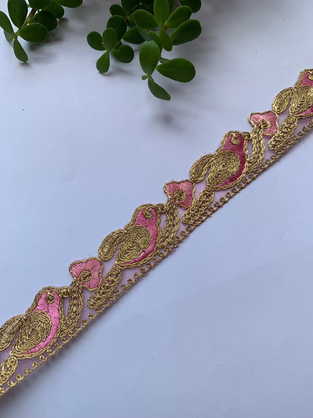 Traditional Metallic Zari & Gota Work Embroidery Trim