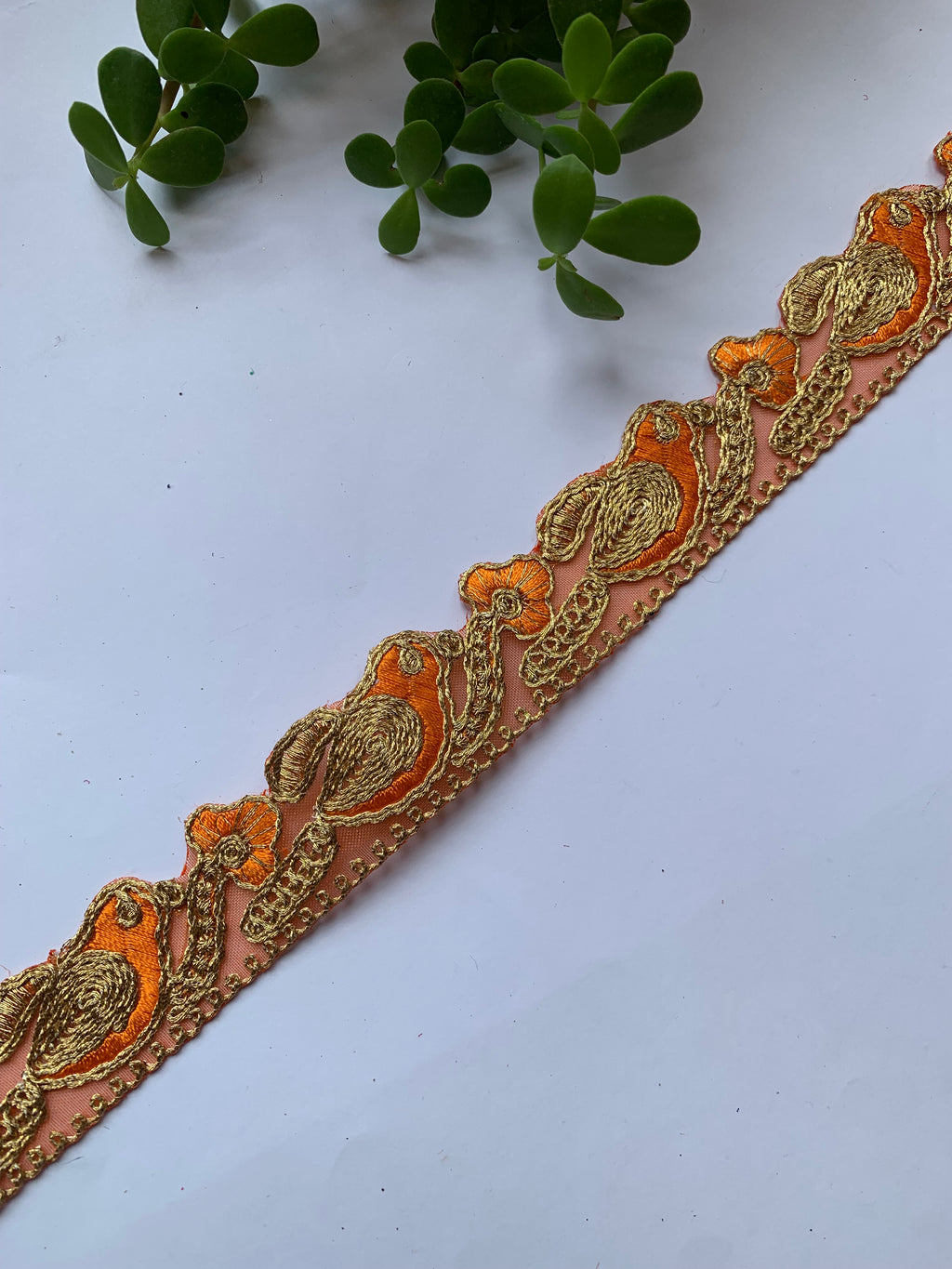 Traditional Metallic Zari & Gota Work Embroidery Trim