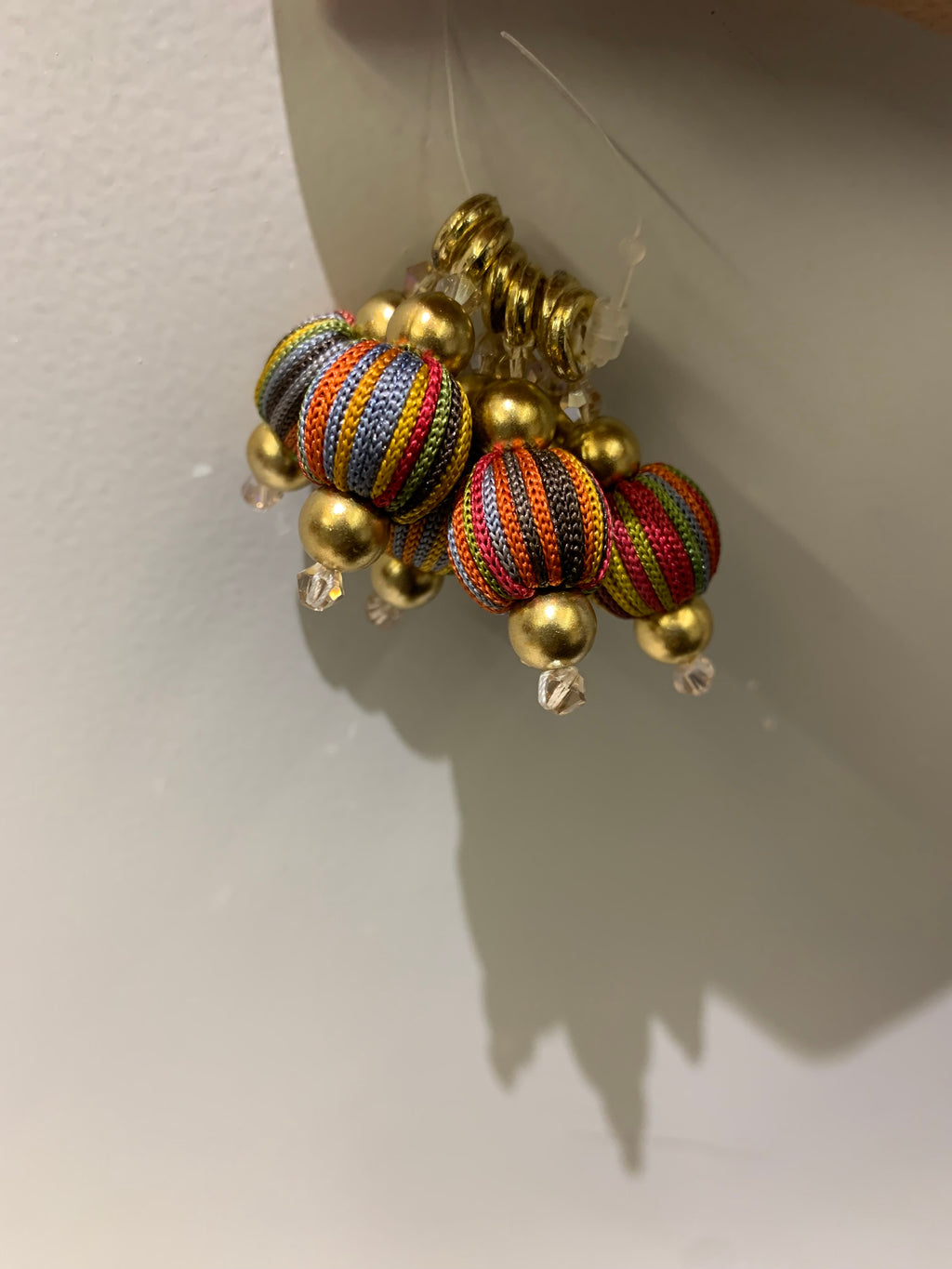 Multicolor Striped Ball Tassels