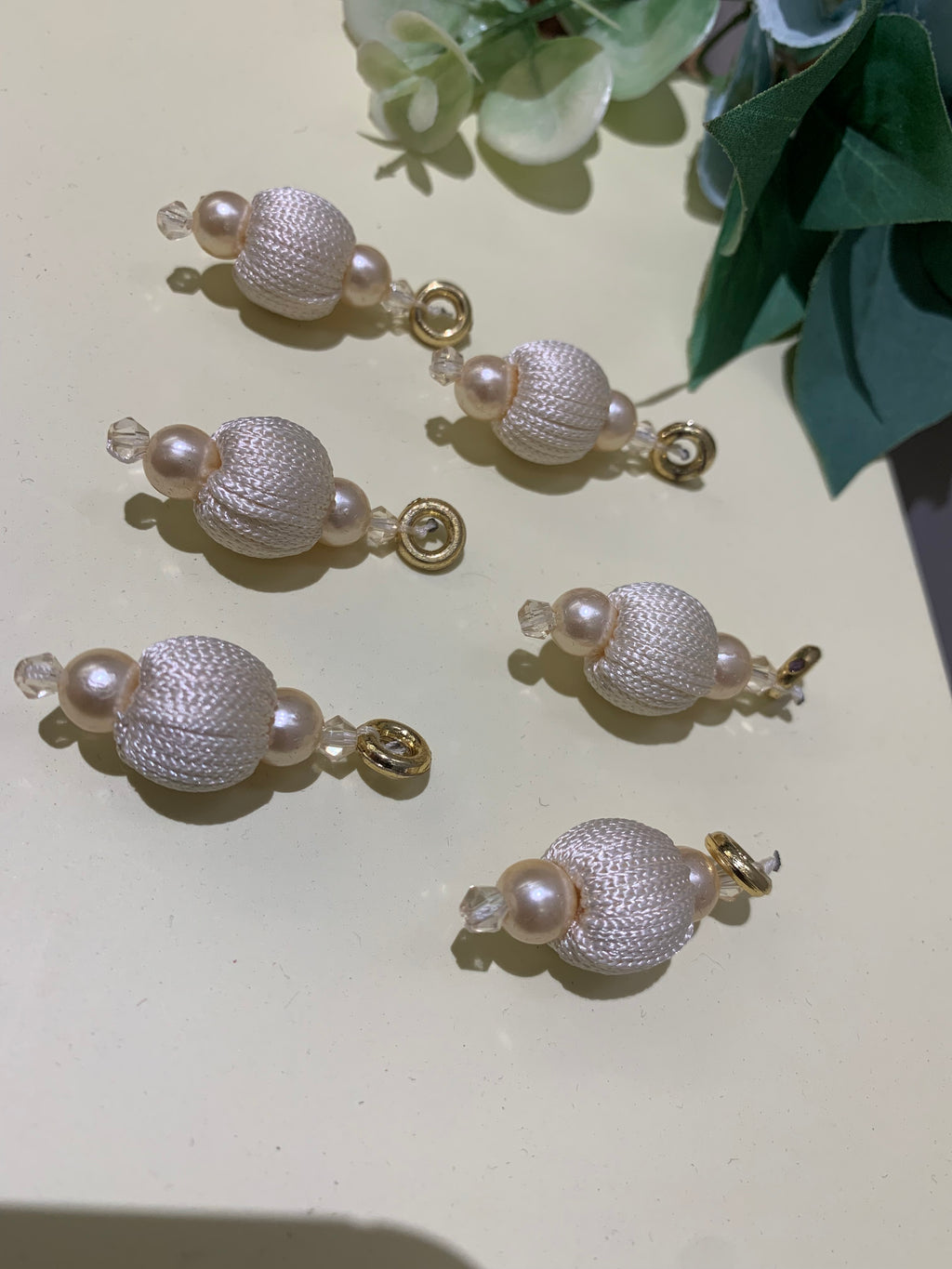 Thread-Wrapped Bead Charms