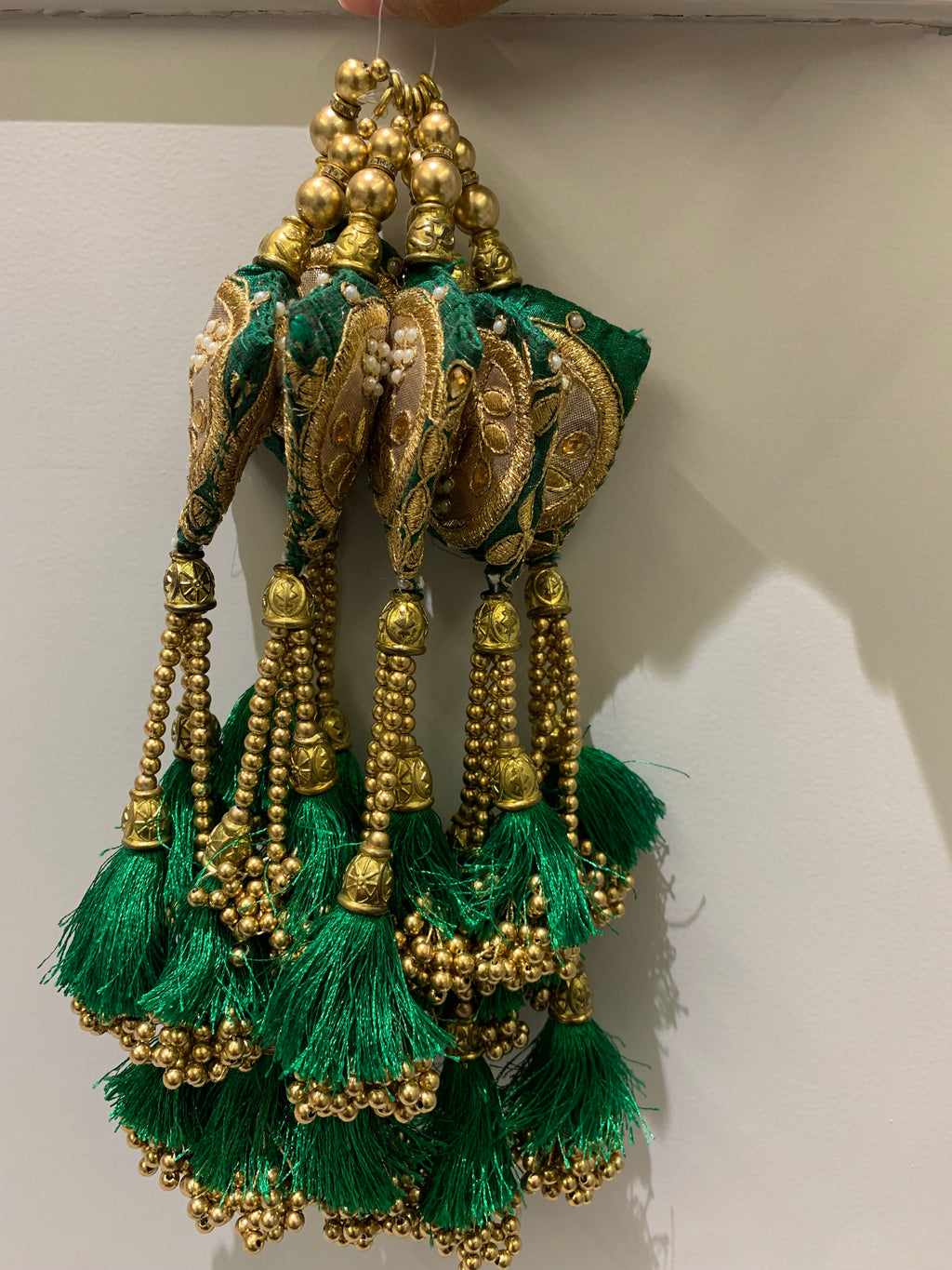 Emerald Green Thread Tassels