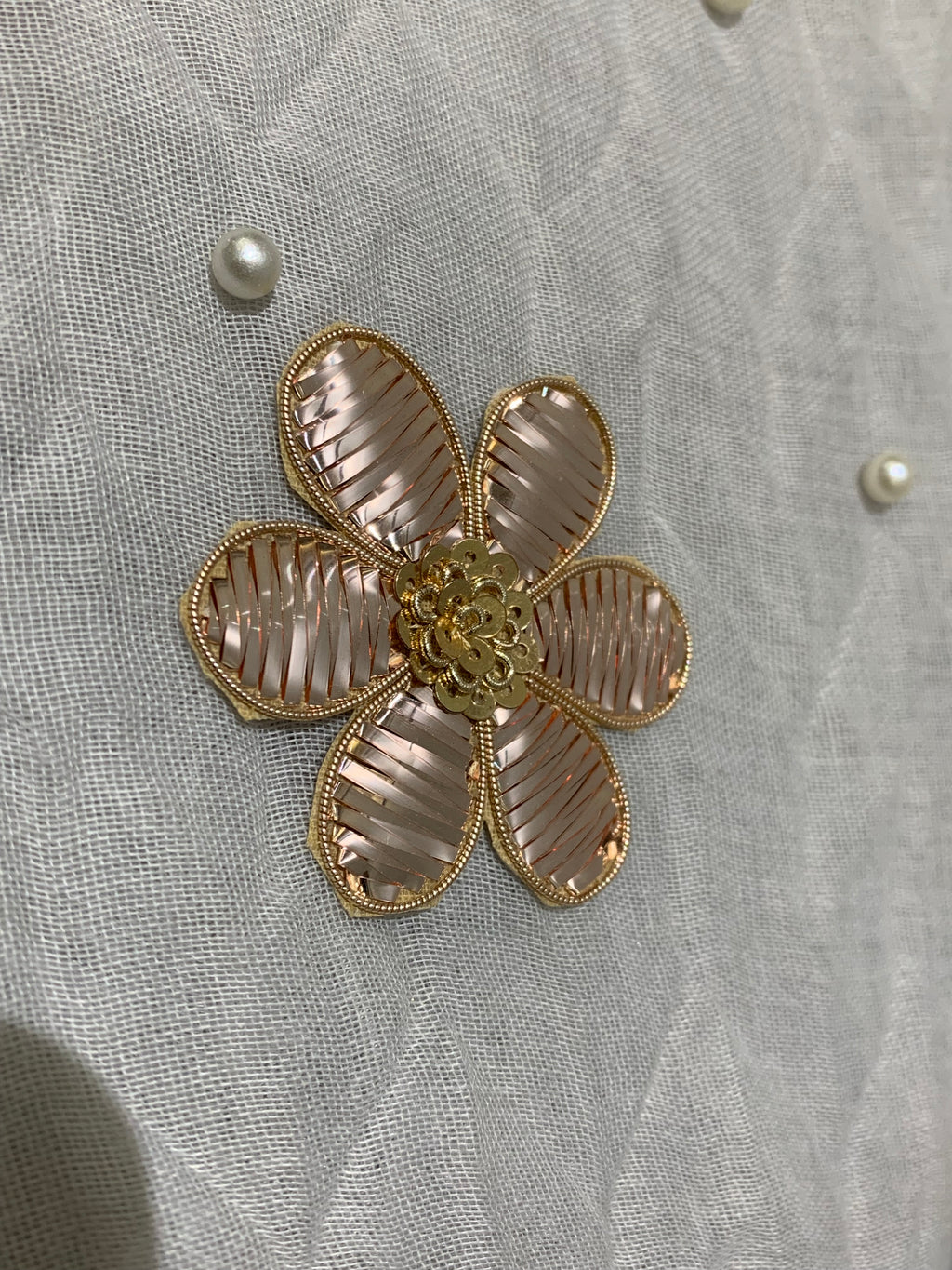 Metallic Flower Patch