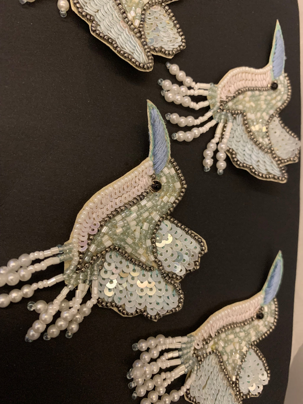 Beaded Hummingbird Patches