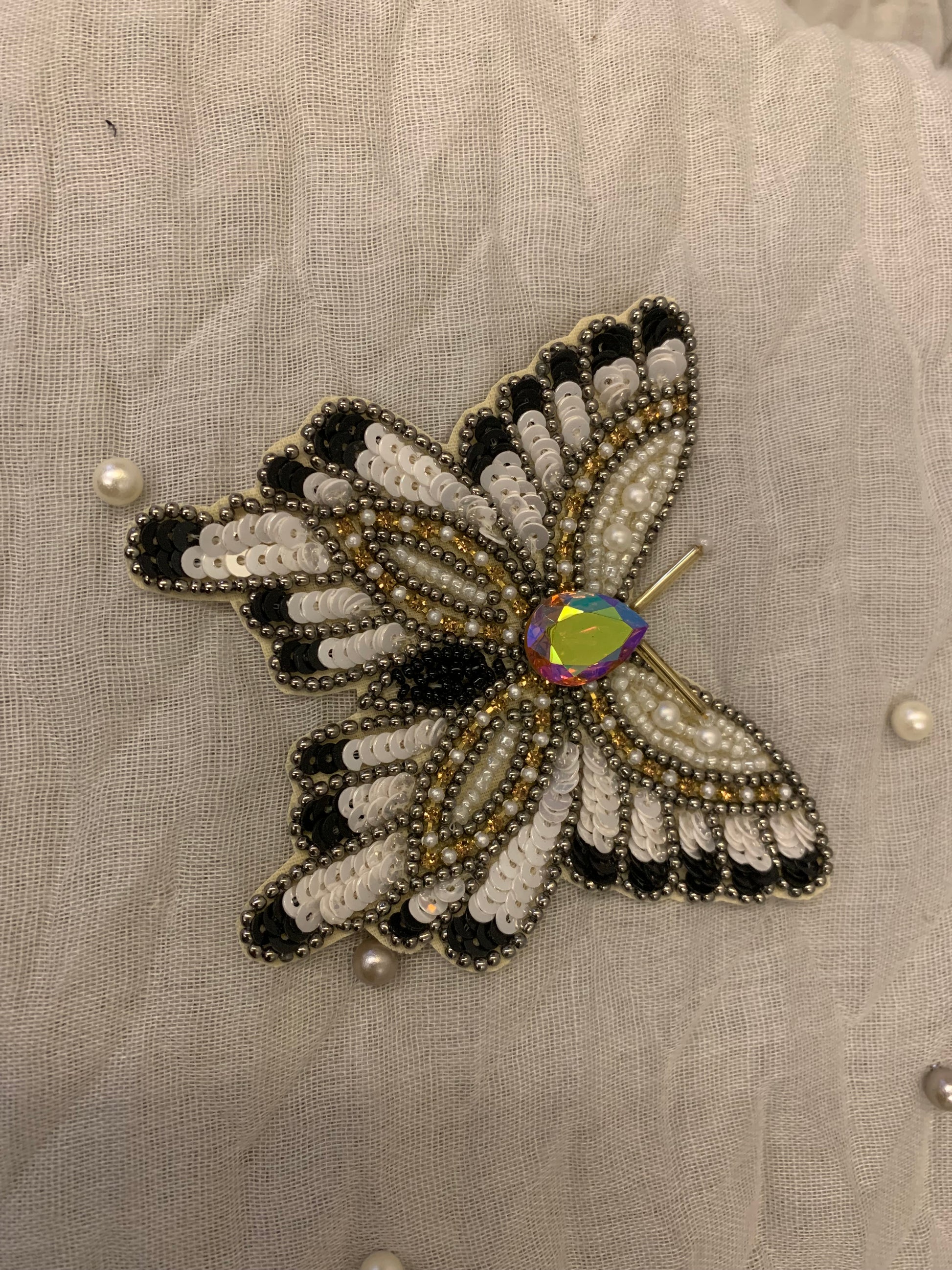 Beaded Butterfly Patch