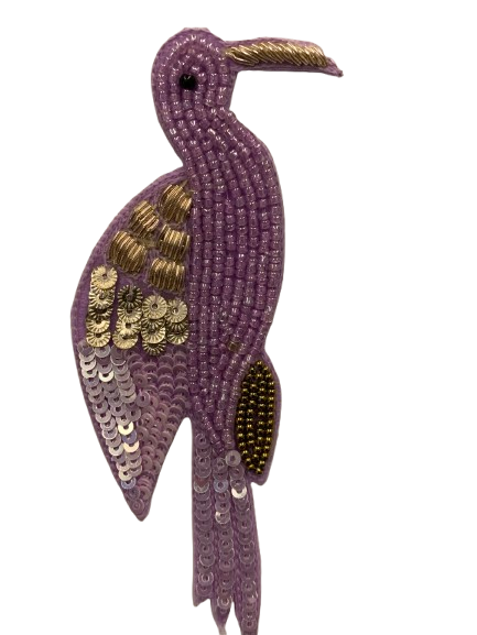 Beaded Bird Patch