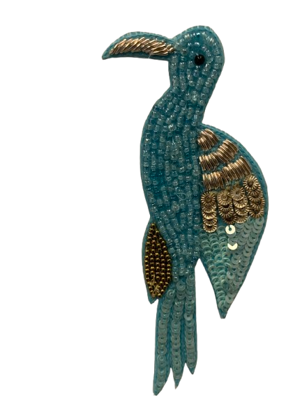 Beaded Bird Patch