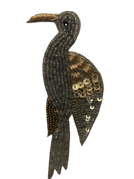 Beaded Bird Patch