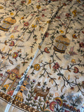 Hand-Embroidered Parsi Gara Silk