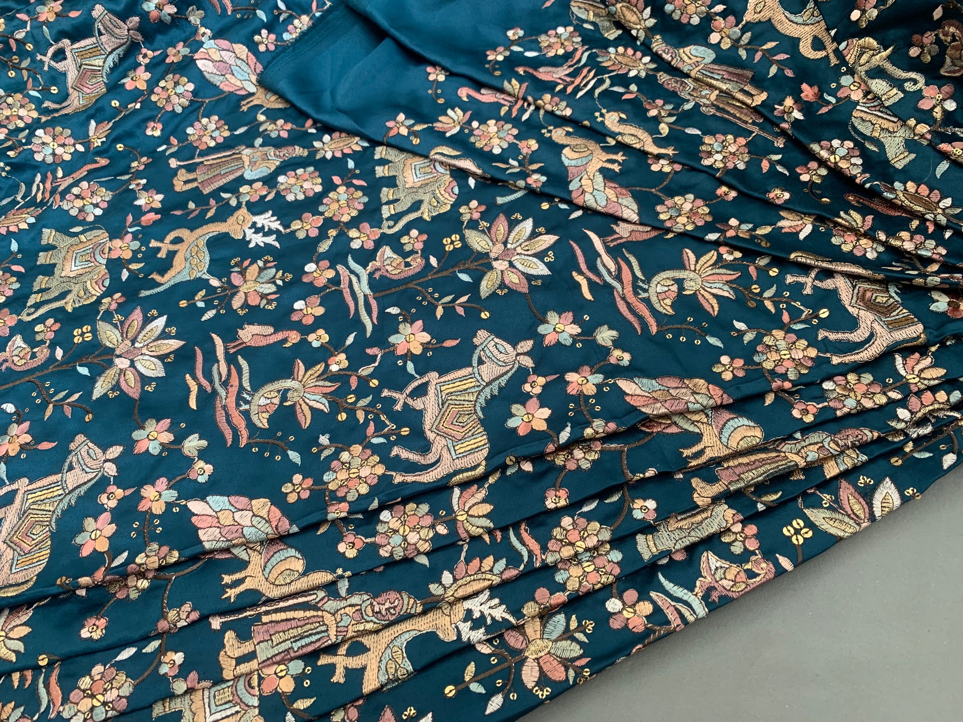Royal Heritage Embroidered Silk Fabric