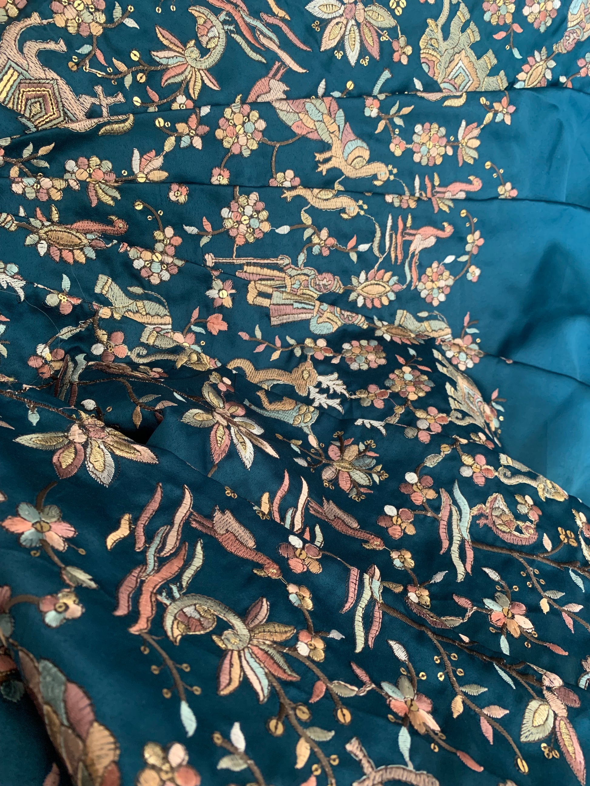 Royal Heritage Embroidered Silk Fabric