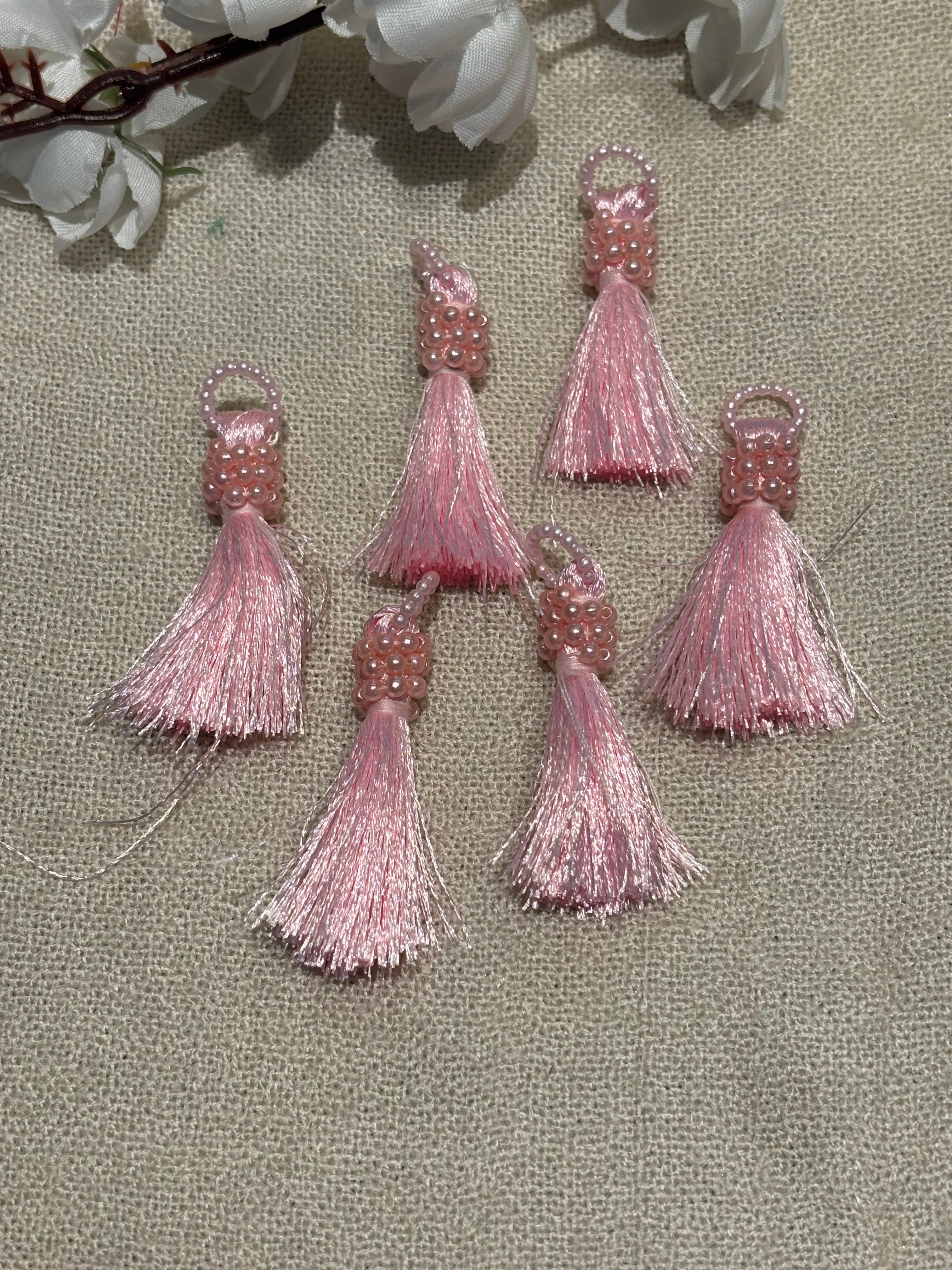 Satin Bead Tassel Trim