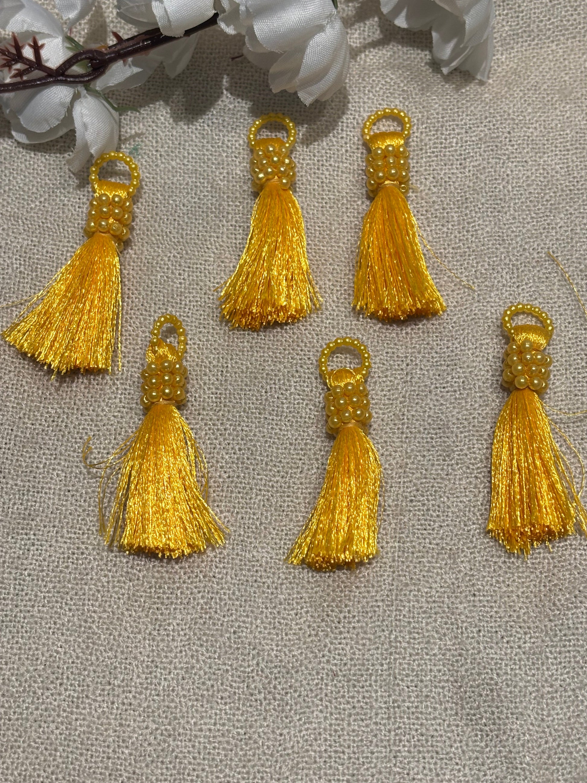 Satin Bead Tassel Trim