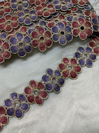 Floral Cutwork Zari Embroidered Border
