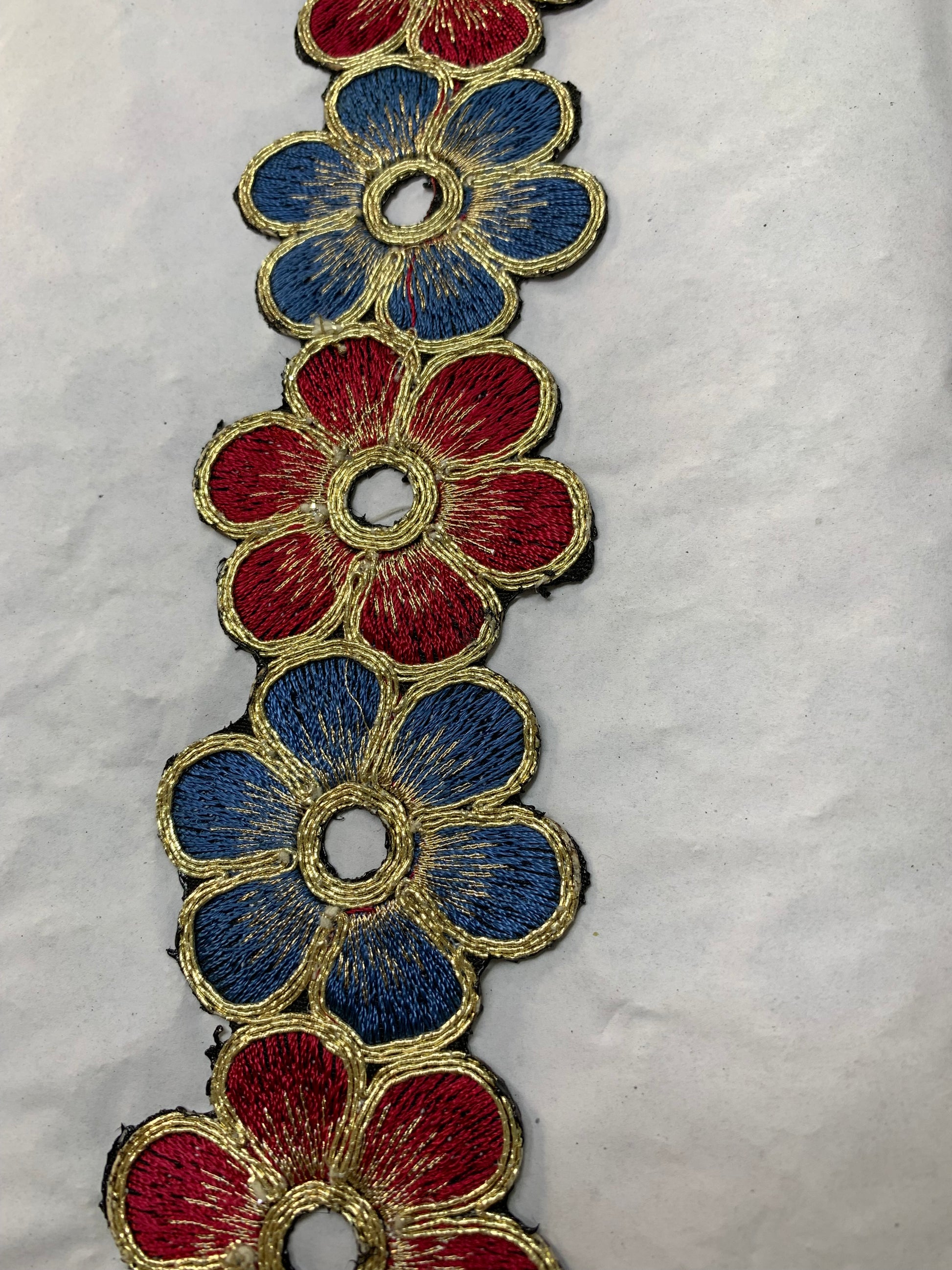 Floral Cutwork Zari Embroidered Border