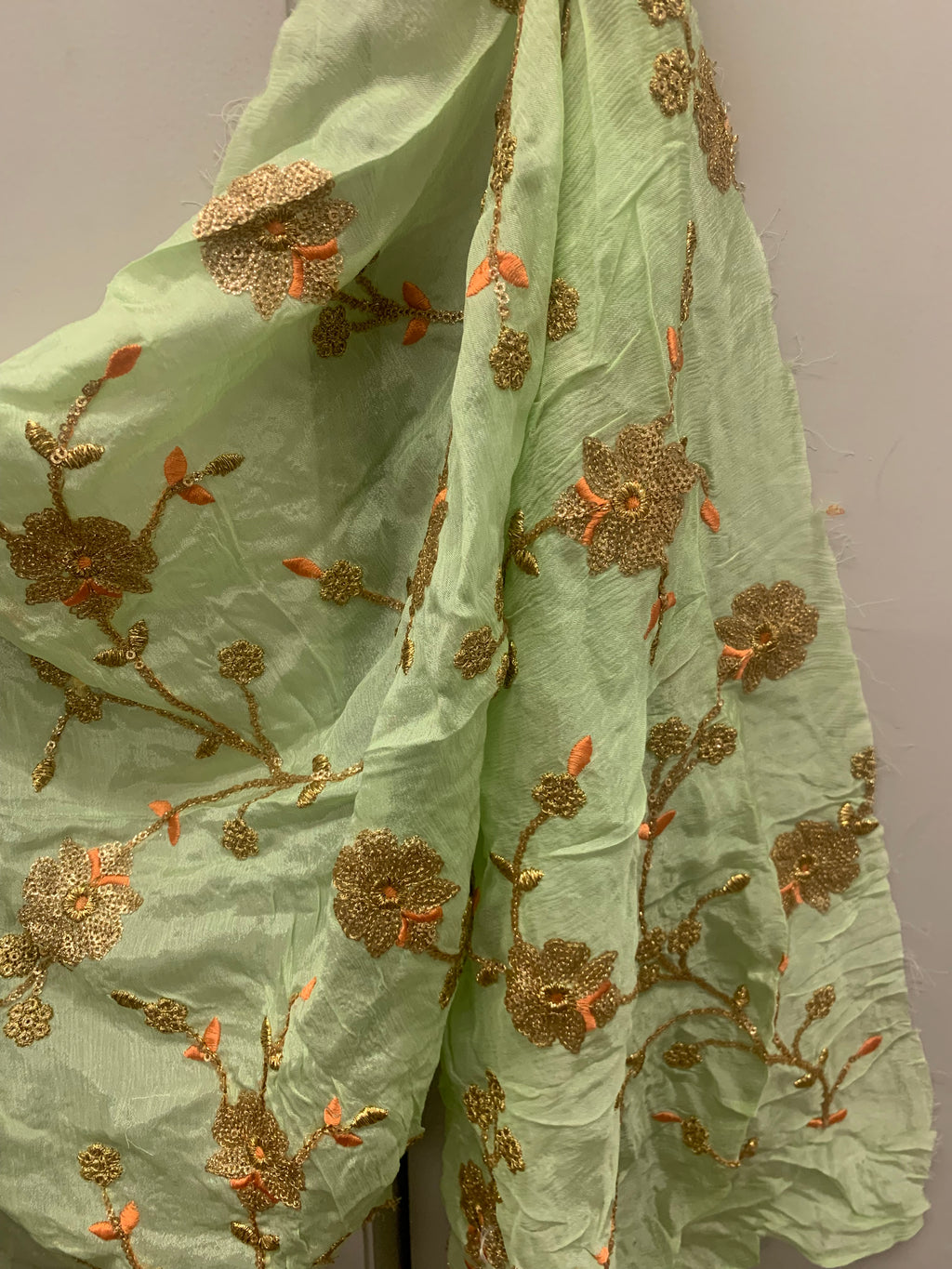 Multi-Color Thread Work , Sequin Embroidery FABRIC