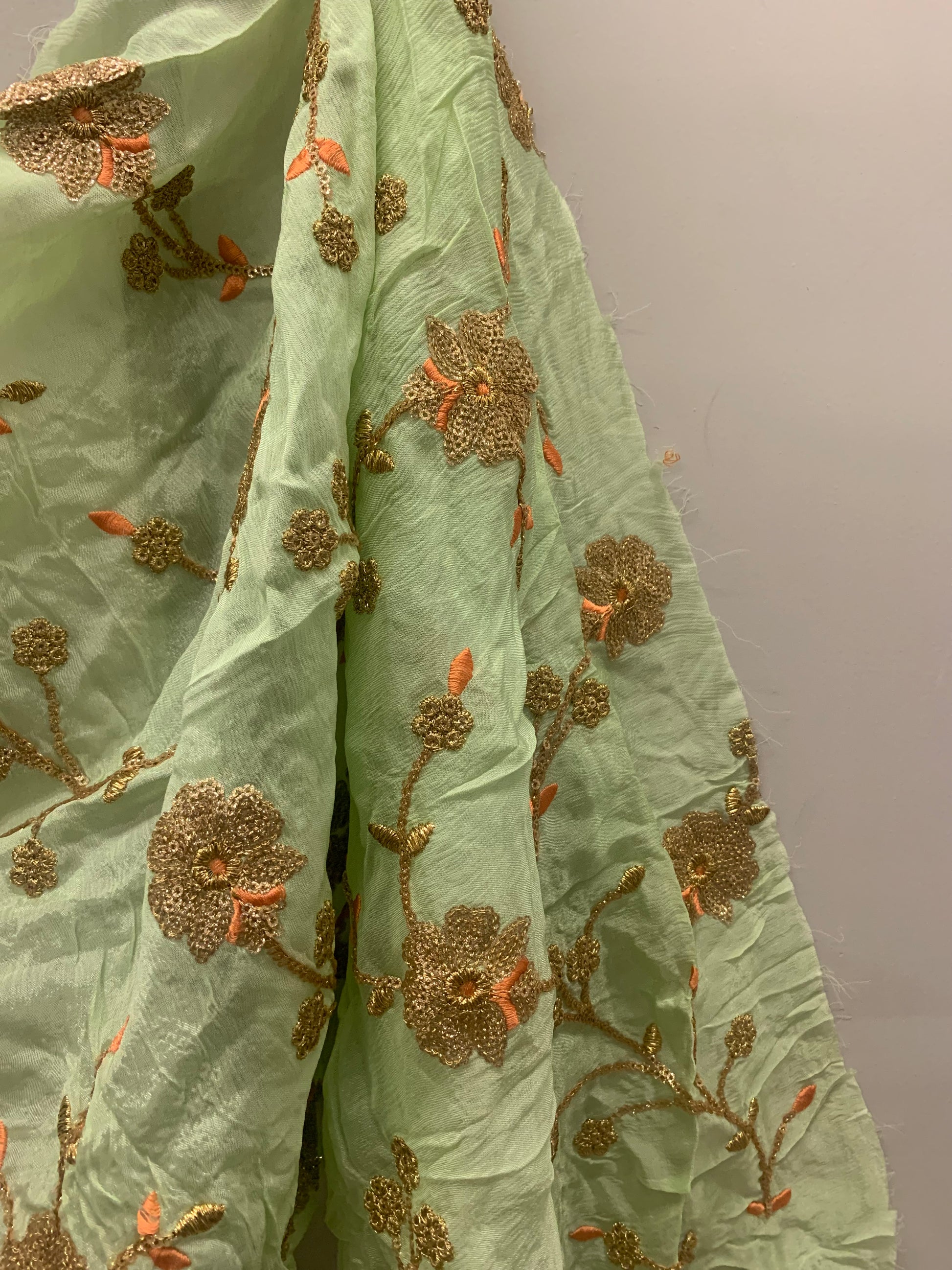 Multi-Color Thread Work , Sequin Embroidery FABRIC