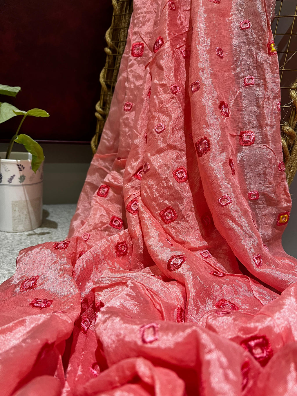 Yellow Georgette Fabric